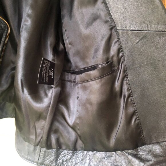Black leather APART jacket - Picture 9 of 11